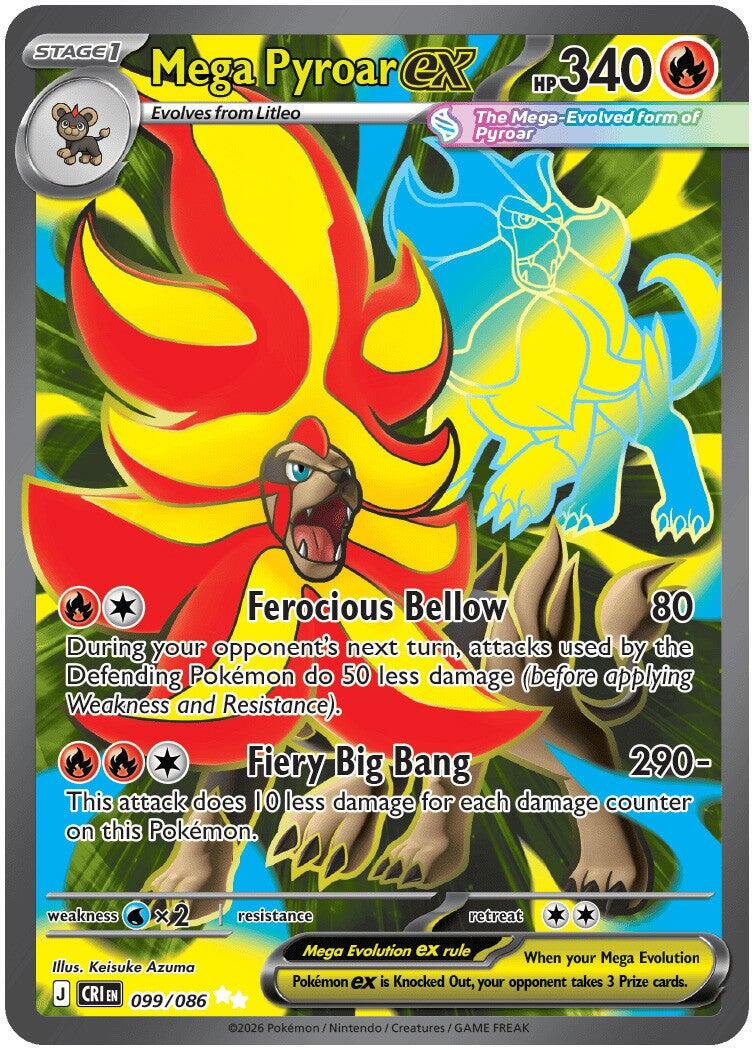 Mega Pyroar ex (me04#099)