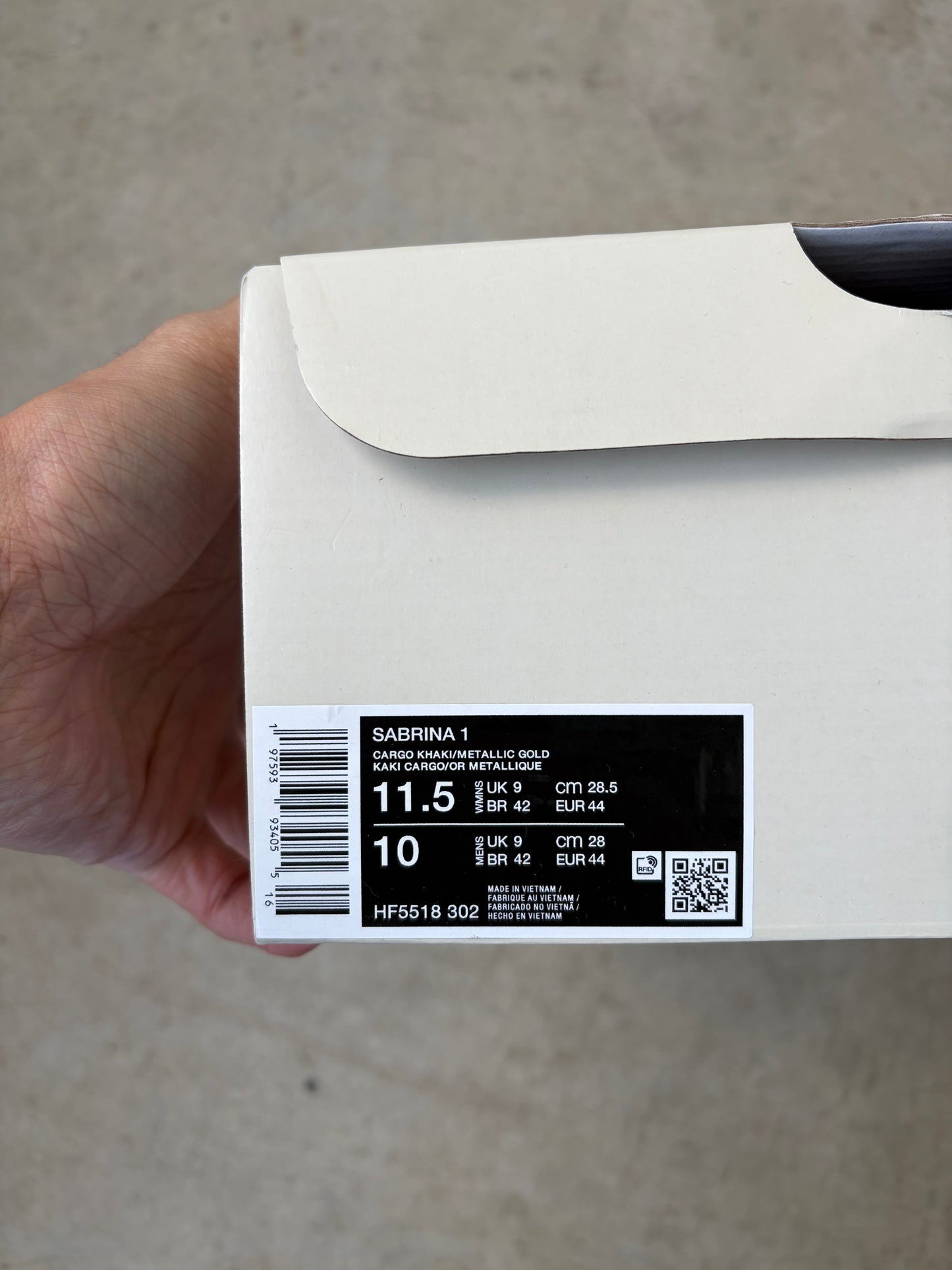 Nike Sabrina 1 Dedication (Women's) (US 11.5W)