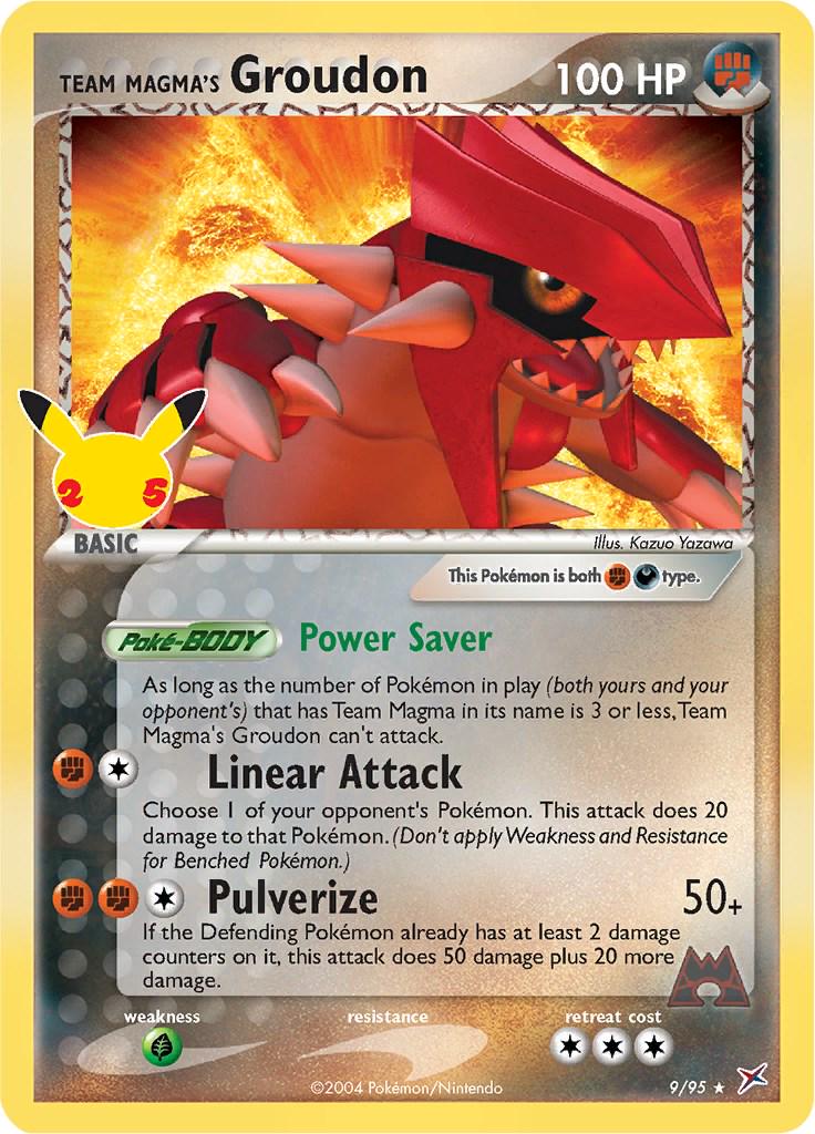 Team Magma's Groudon (cel25#9A)