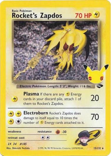 Rocket's Zapdos (cel25#15A3)