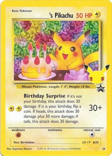 _____'s Pikachu (cel25#24A)
