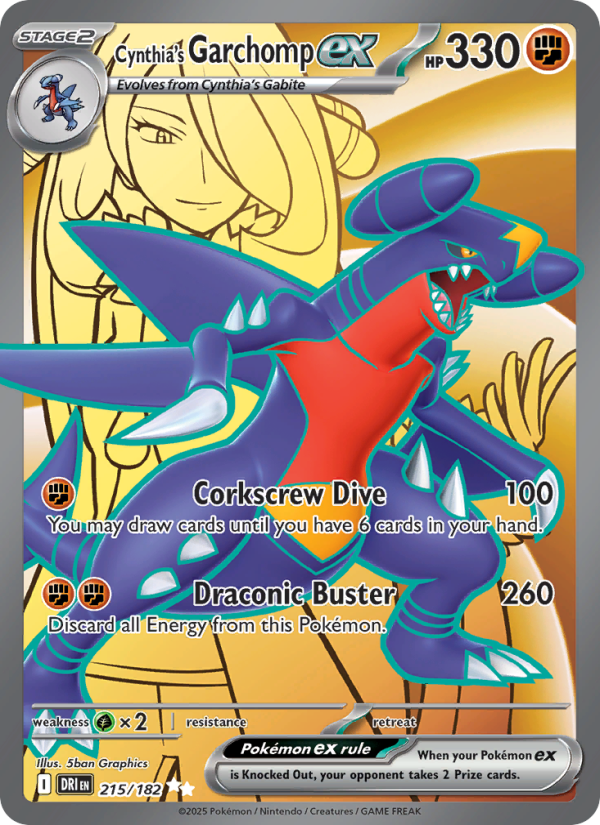 Image for card Cynthia's Garchomp ex
