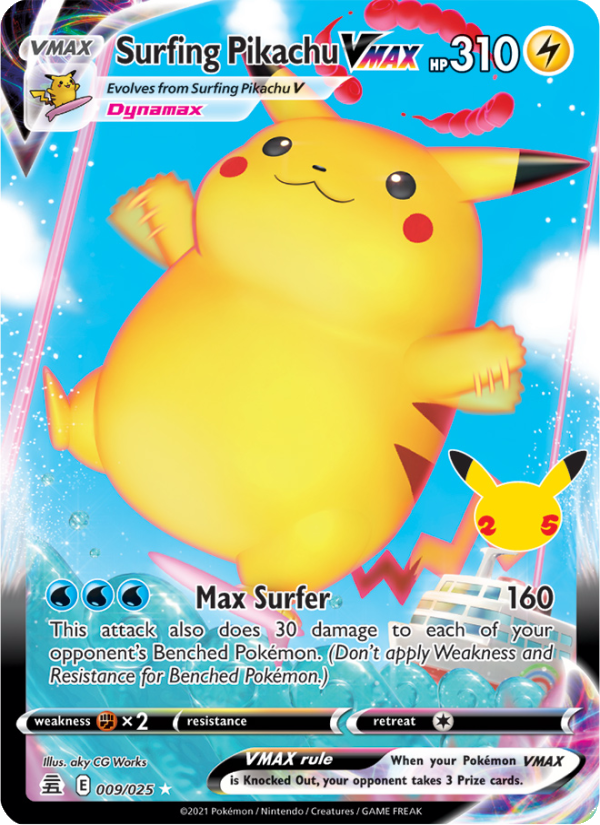 Image for card Surfing Pikachu VMAX
