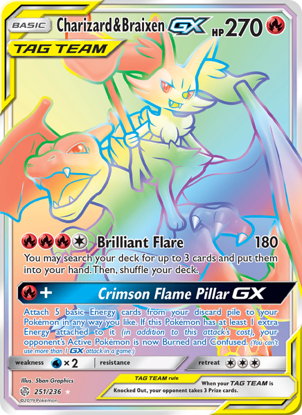 Image for card Charizard & Braixen GX