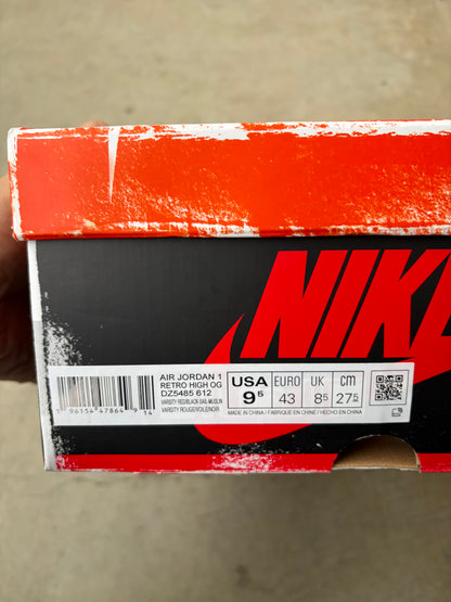 Jordan 1 Retro High OG Chicago Lost and Found (Men's) (US 9.5)