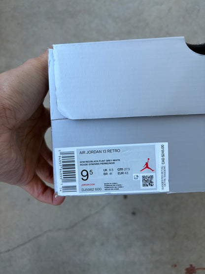 Jordan 13 Retro Gym Red Flint Grey (Men's) (US 9.5)