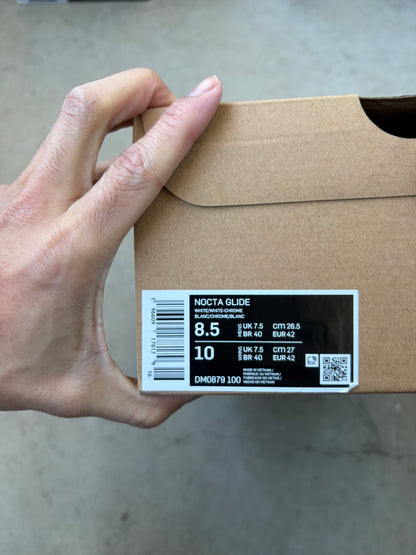 Nike NOCTA Glide Drake White Chrome (Men's) (US 8.5)