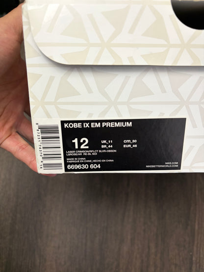 Nike Kobe 9 EM Low Philippines (US 12)