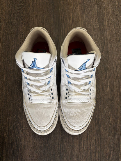 Jordan 3 Retro UNC (2020) (Men's) (US 9.5)