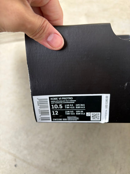 Nike Kobe 6 Protro Grinch (2020)(Men's) (US 10.5)