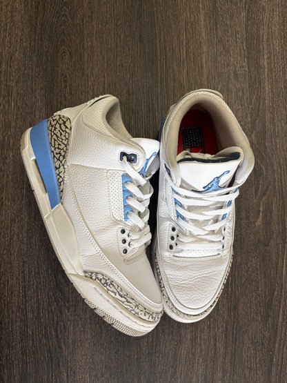 Jordan 3 Retro UNC (2020) (Men's) (US 9.5)