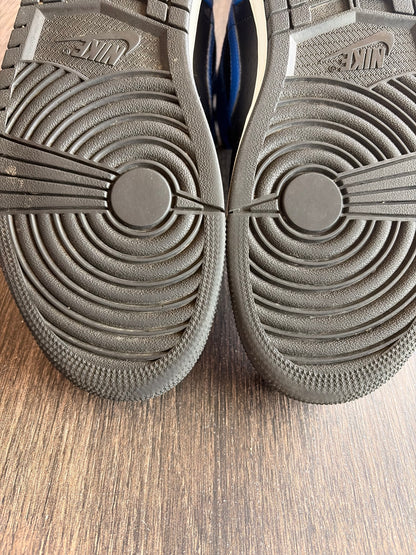 Jordan 1 Mid Hyper Royal Tumbled Leather (US 9) - USED