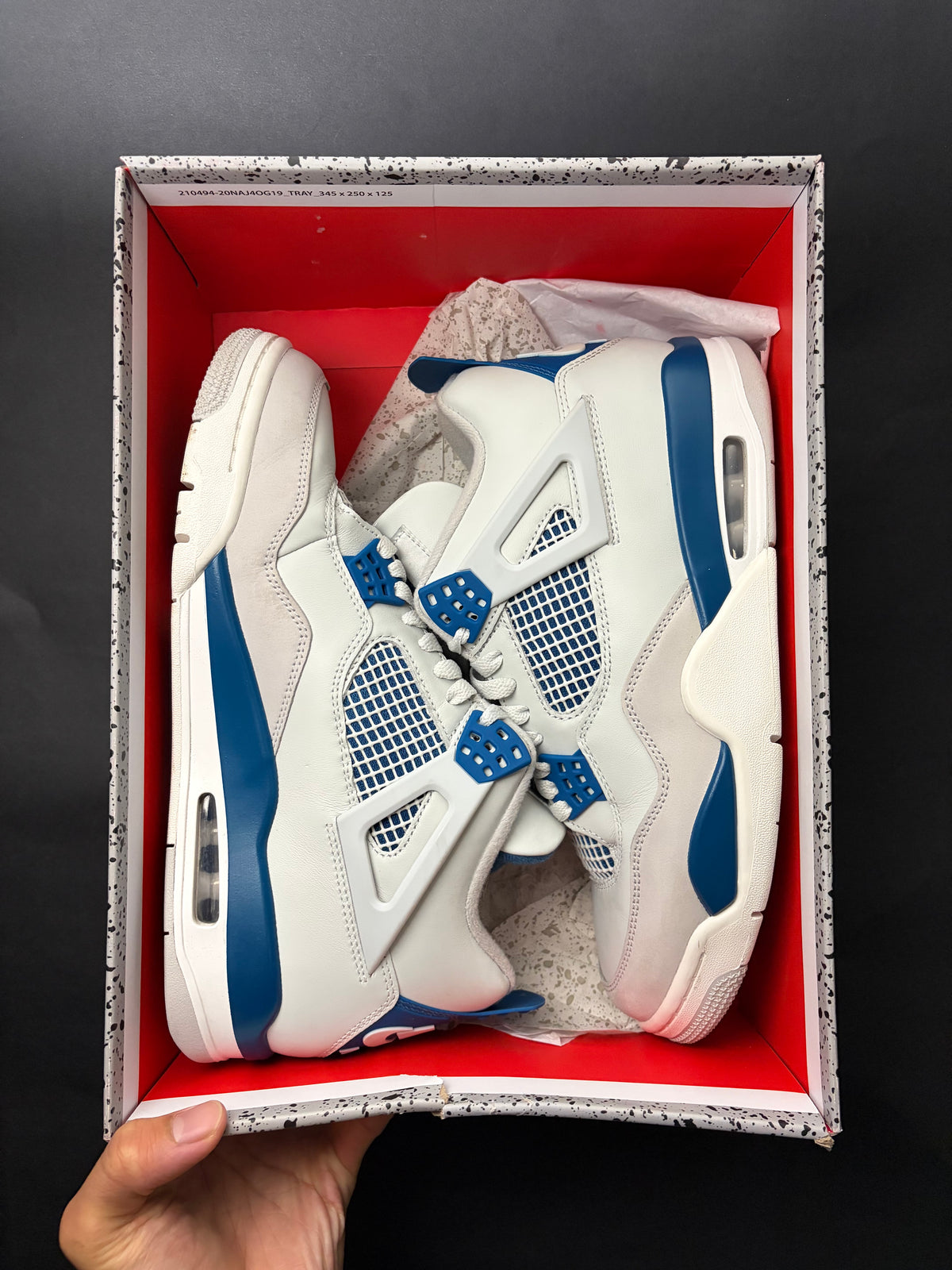 Jordan 4 Retro Military Blue (2024) (US 10) - USED-NO LID