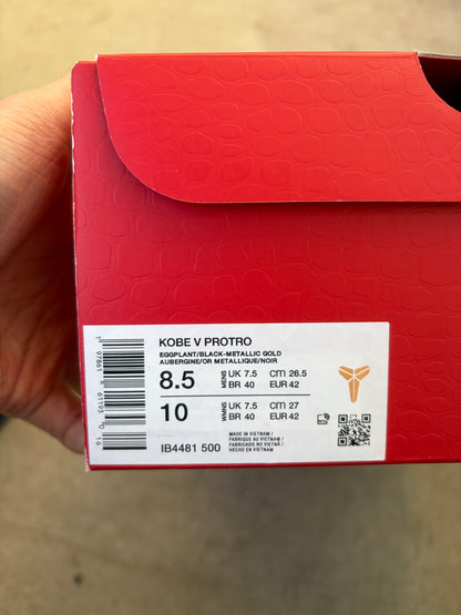 Nike Kobe 5 Protro Year of the Mamba Eggplant (Men's) (US 8.5)