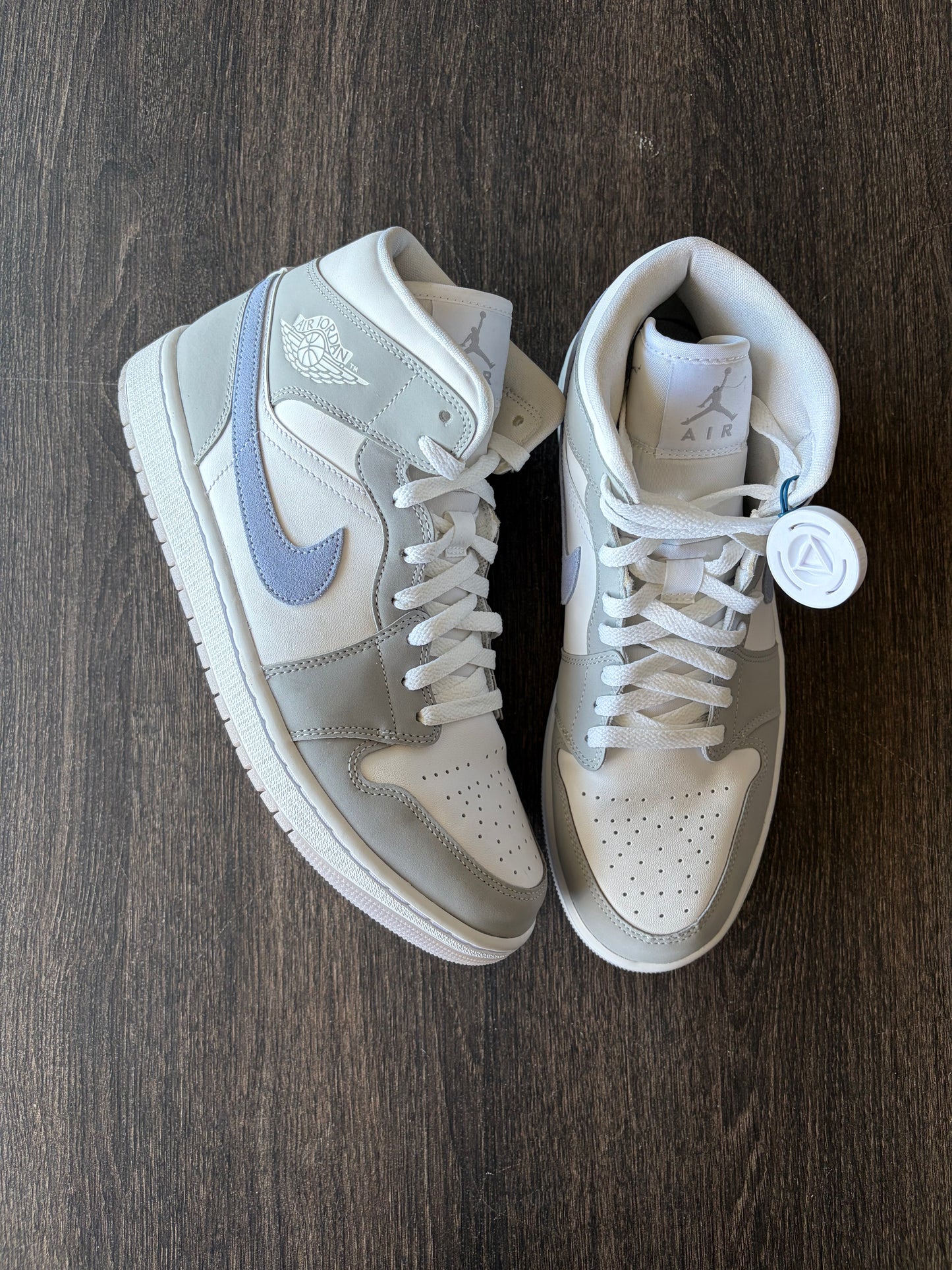Jordan 1 Mid Wolf Grey Aluminum (Women's) (US 11.5W) - 10 Mens
