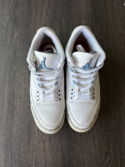 Jordan 3 Retro UNC (2020) (US 9) - Yellowing