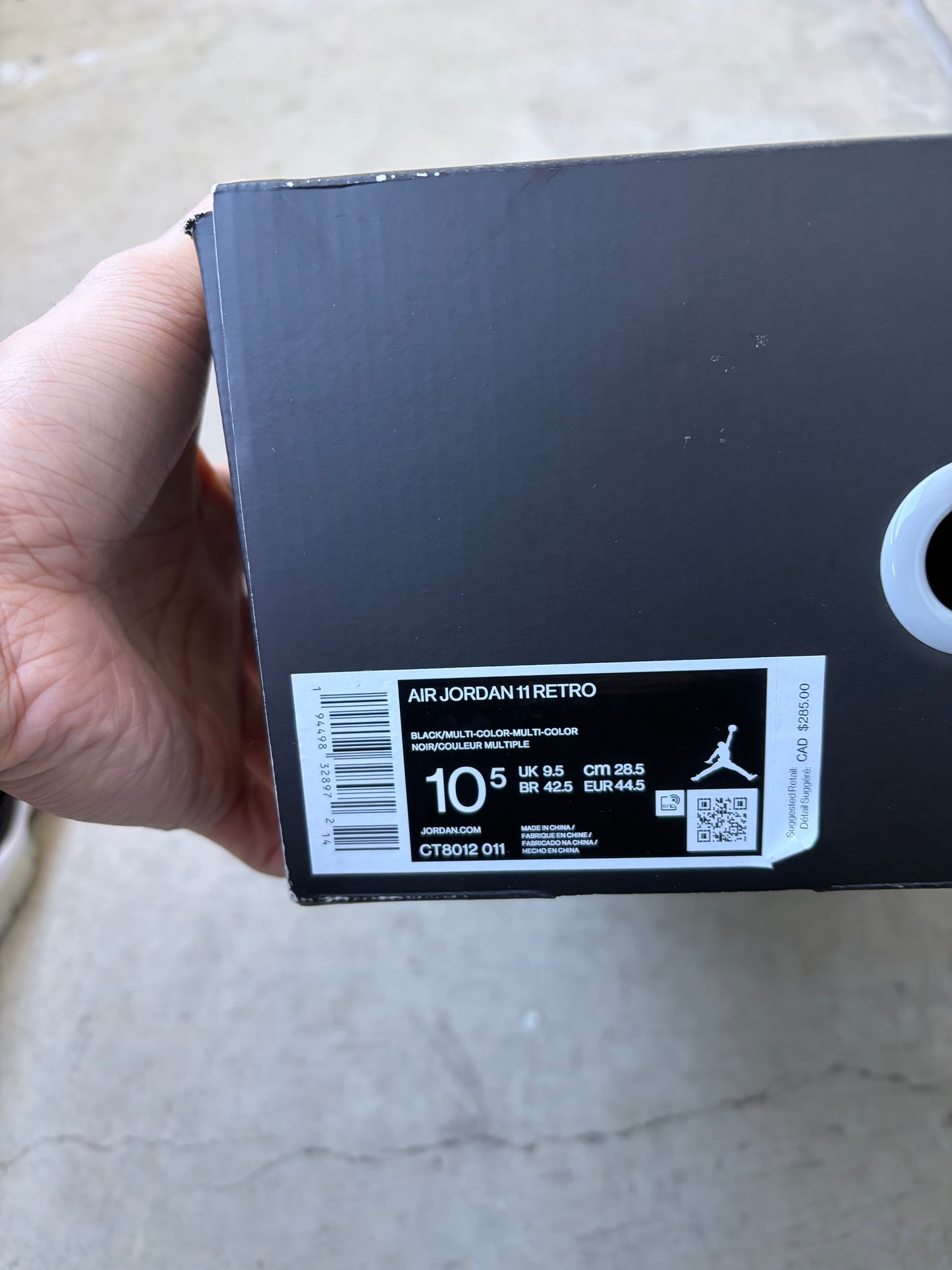 Jordan 11 Retro Jubilee 25th Anniversary (Men's) (US 10.5)