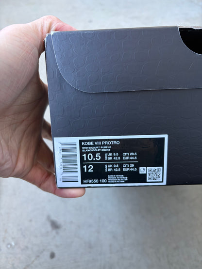 Nike Kobe 8 Protro Lakers Away (Men's) (US 10.5)