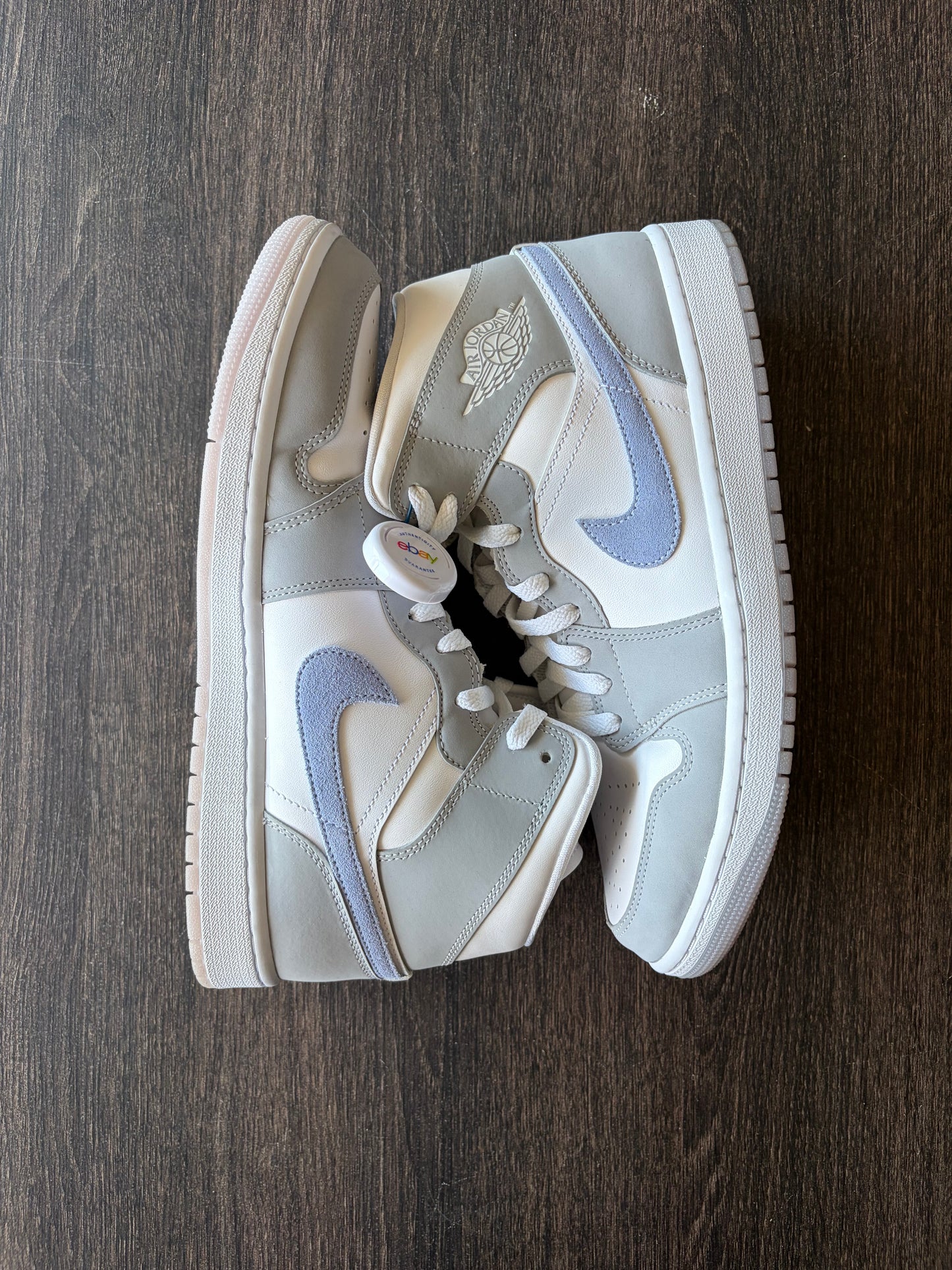 Jordan 1 Mid Wolf Grey Aluminum (Women's) (US 11.5W) - 10 Mens