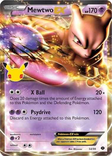 Mewtwo EX (cel25#54A)