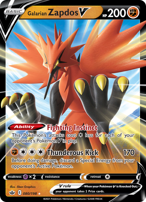 Image for card Galarian Zapdos V
